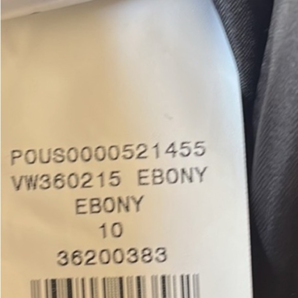 White by Vera Wang Formal Black One-Shoulder Dress with Sash in Ebony Si… - Picture 6 of 14